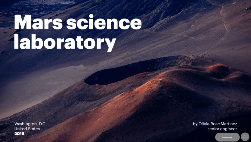 Web Presentation website template