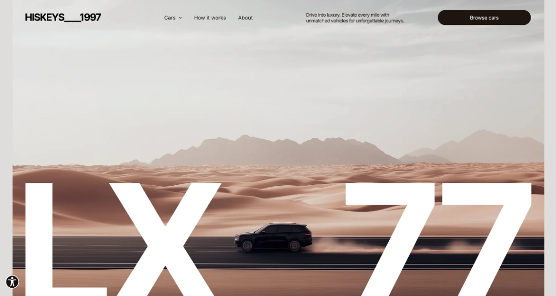 Luxury Car Rental   website template