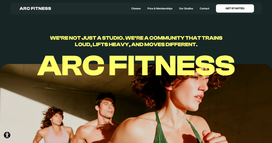 Fitness Studio   website template