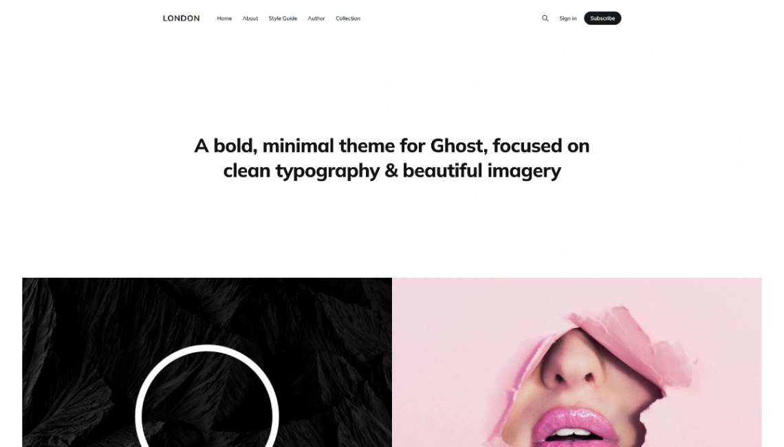 Photography Newsletter website template