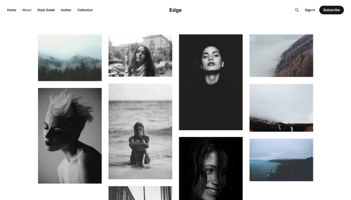 Gallery Newsletter website template