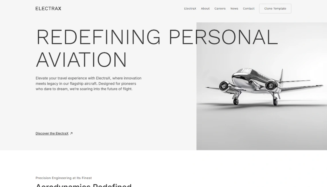 Technology Website website template
