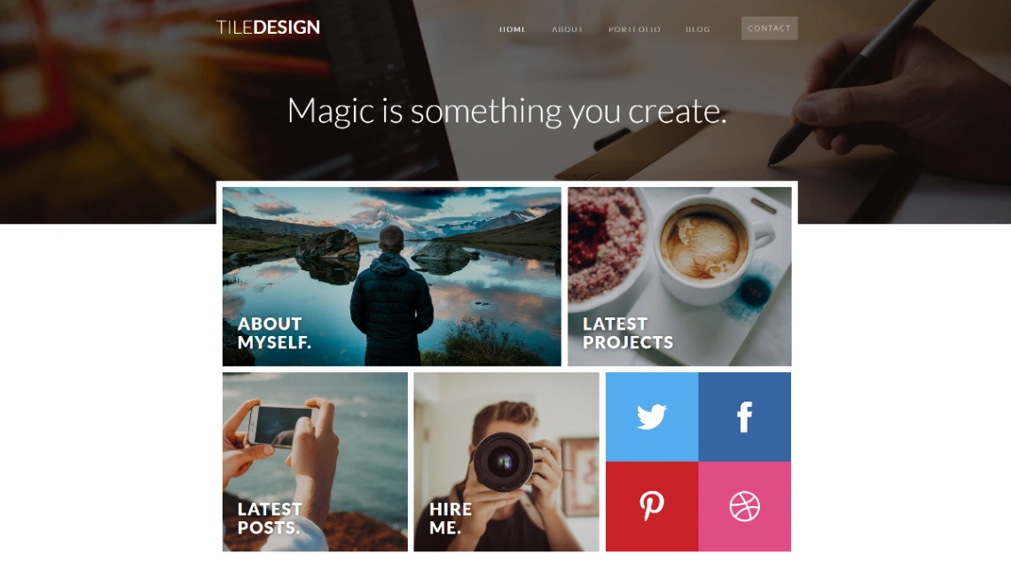 Blog & Editorial website template