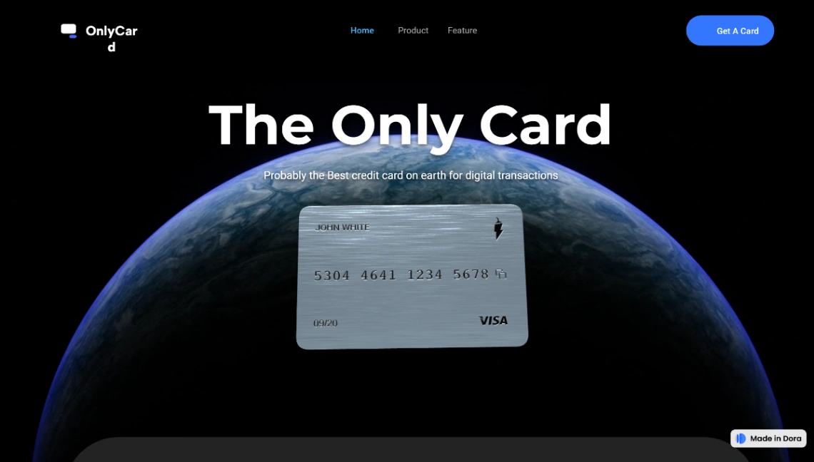 3D Fintech website template