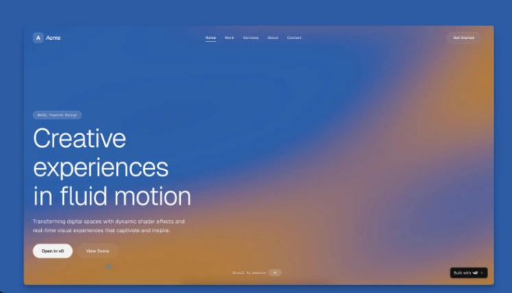 Landing Page website template