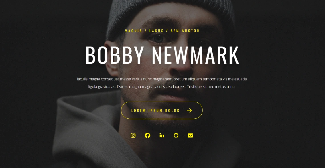 Personal Website website template