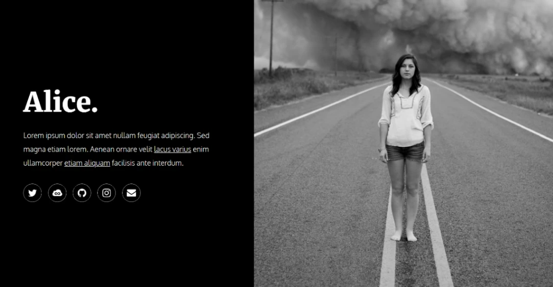Personal Profile website template