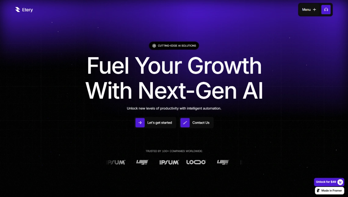 AI Automation Agency website template