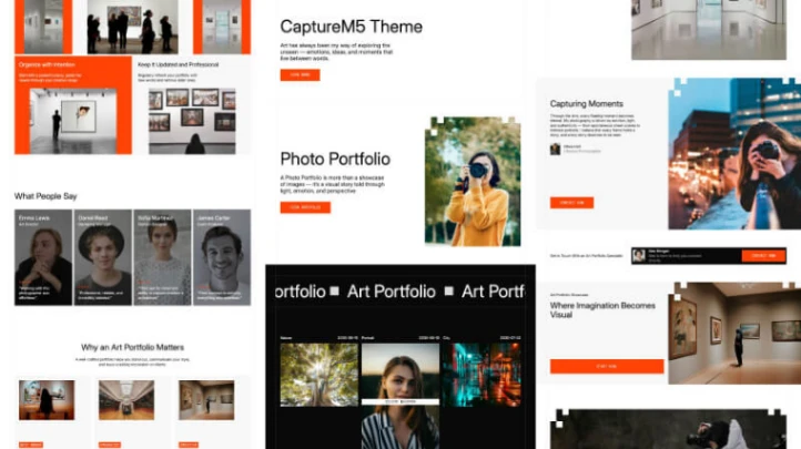 Art/Photo Portfolio website template