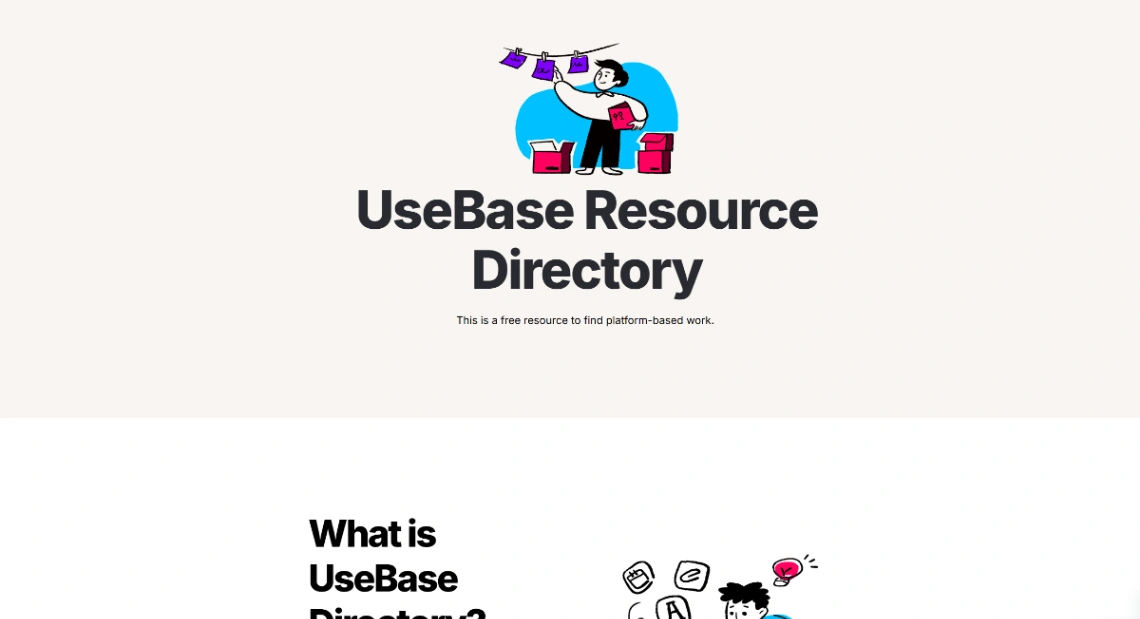 Resource Directory website template