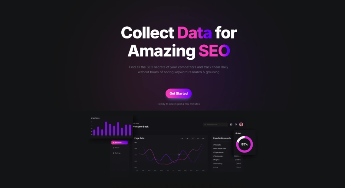 Product Page website template