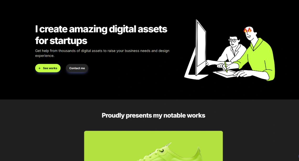 Personal Site website template