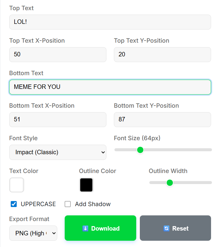 Meme Generator – Interactive Web Tool gallery image 2