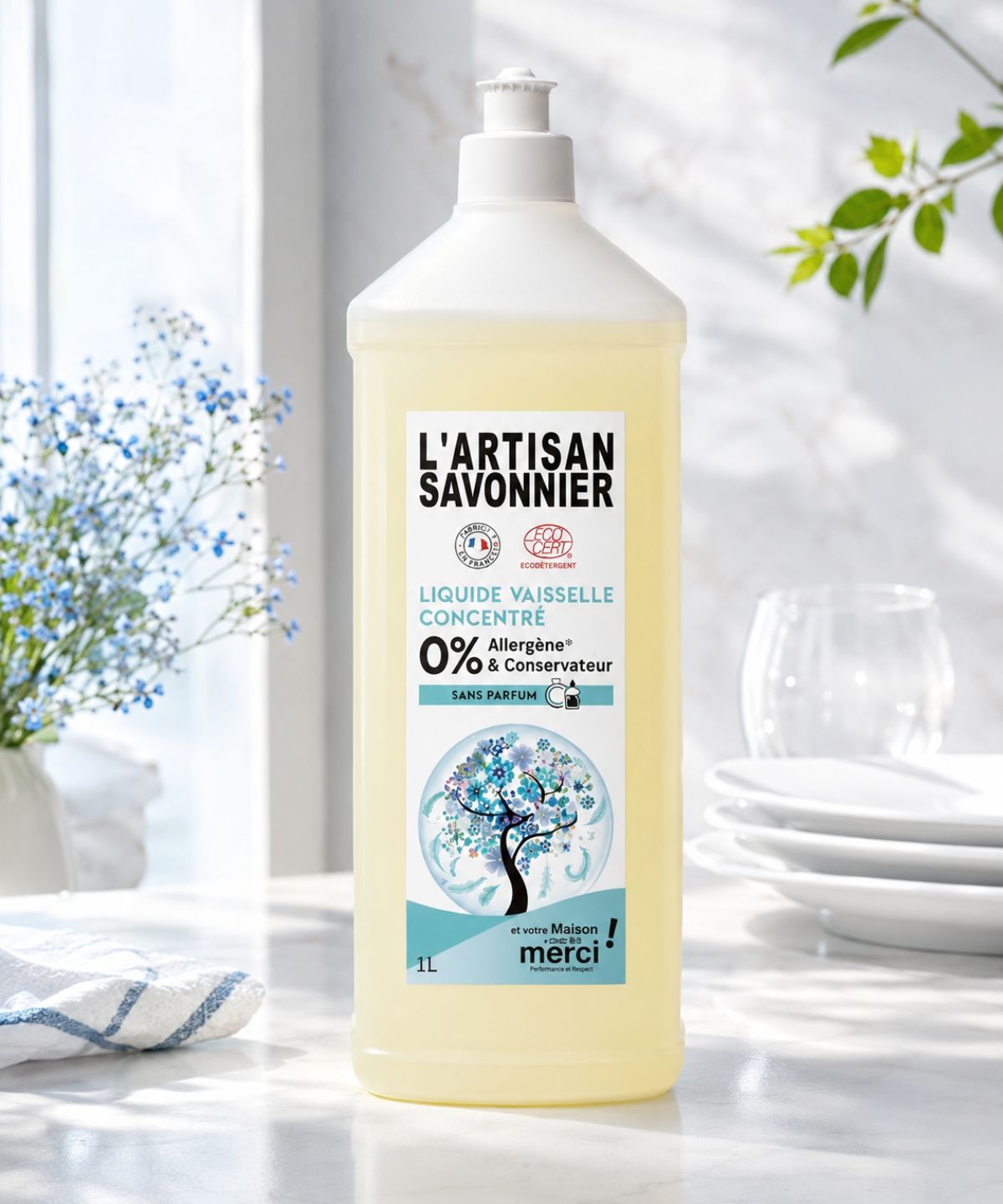 法國舒洗有機濃縮洗碗精 1000ml 1
