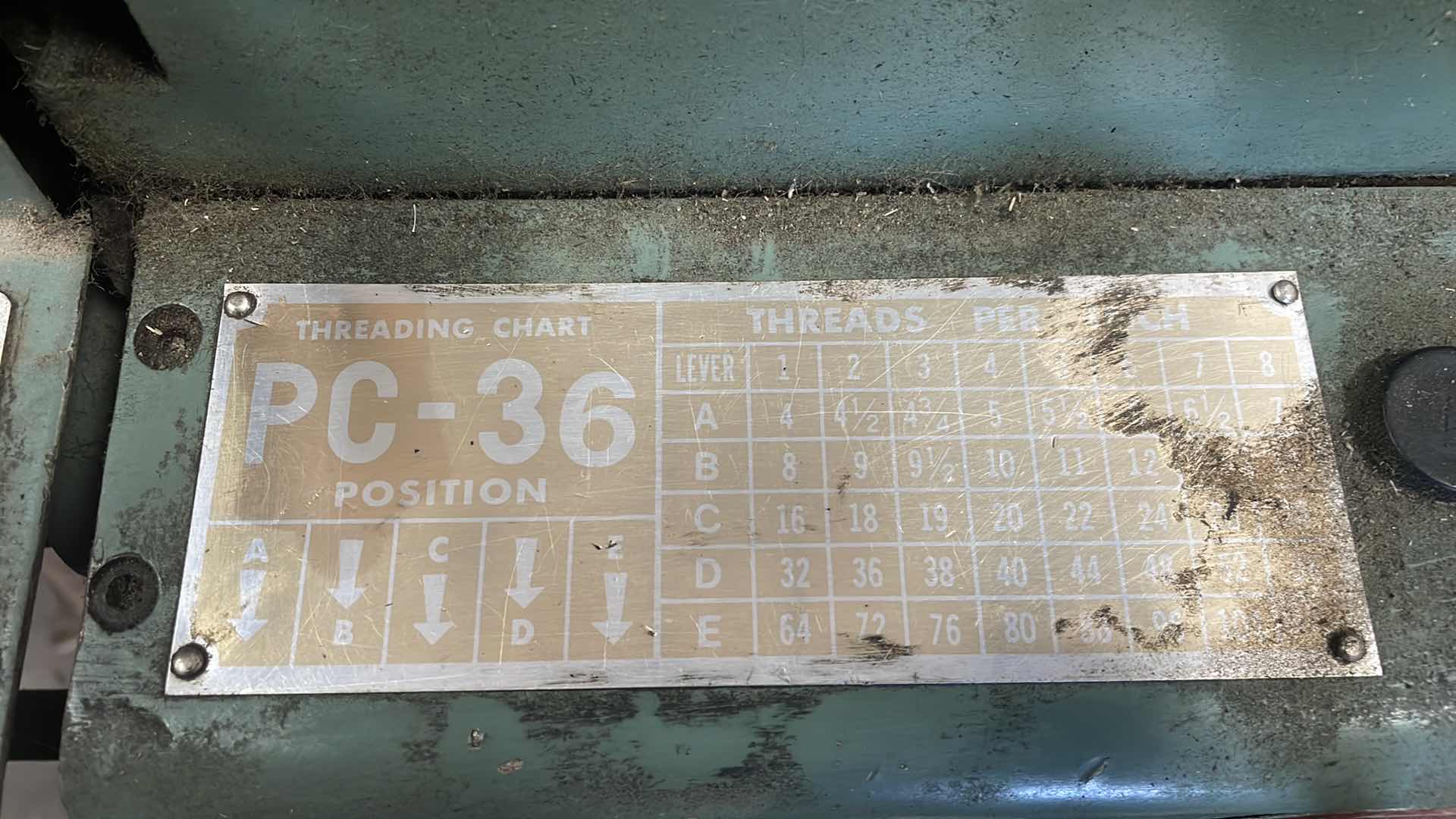 Photo 1 of HUSKY LATHE PC-36 MANUFACTURED 1978