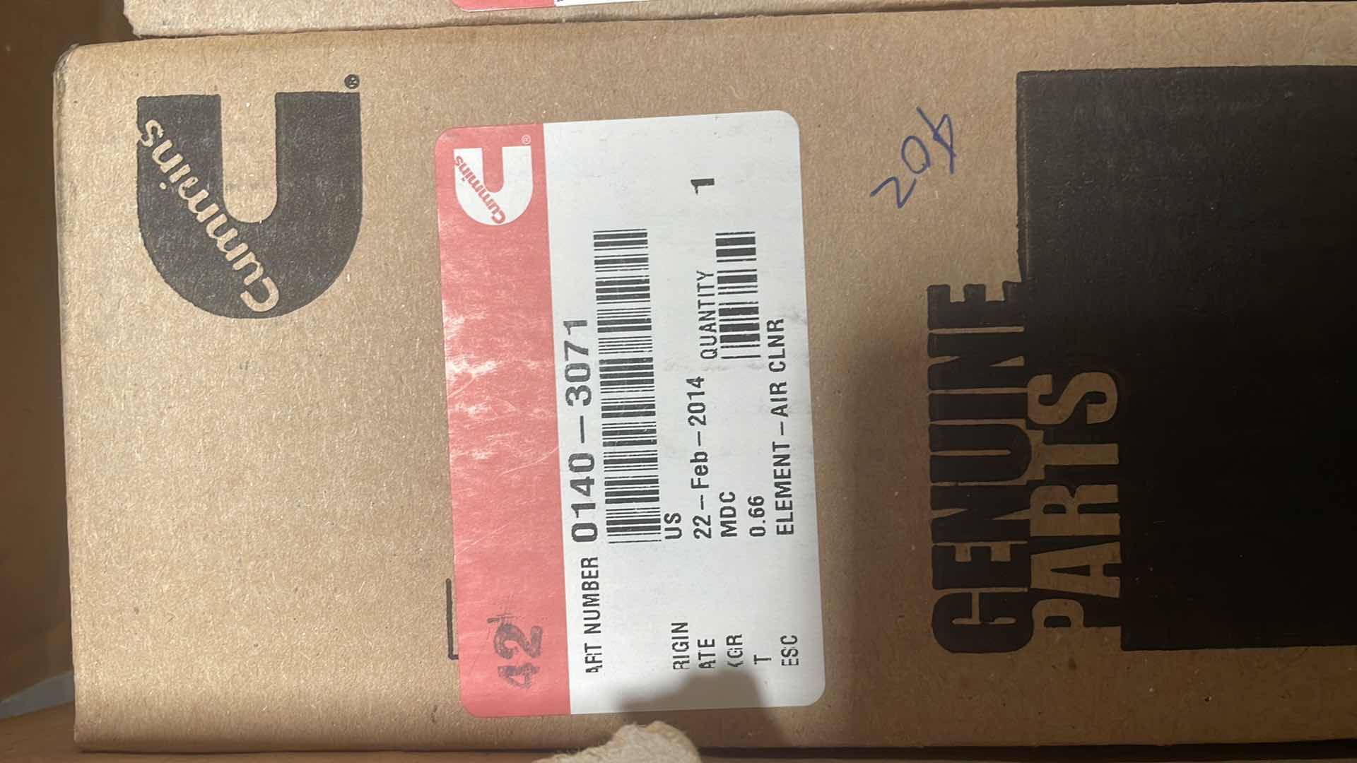 Photo 2 of CUMMINS ELEMENT AIR FILTERS 0140-3071 (18)