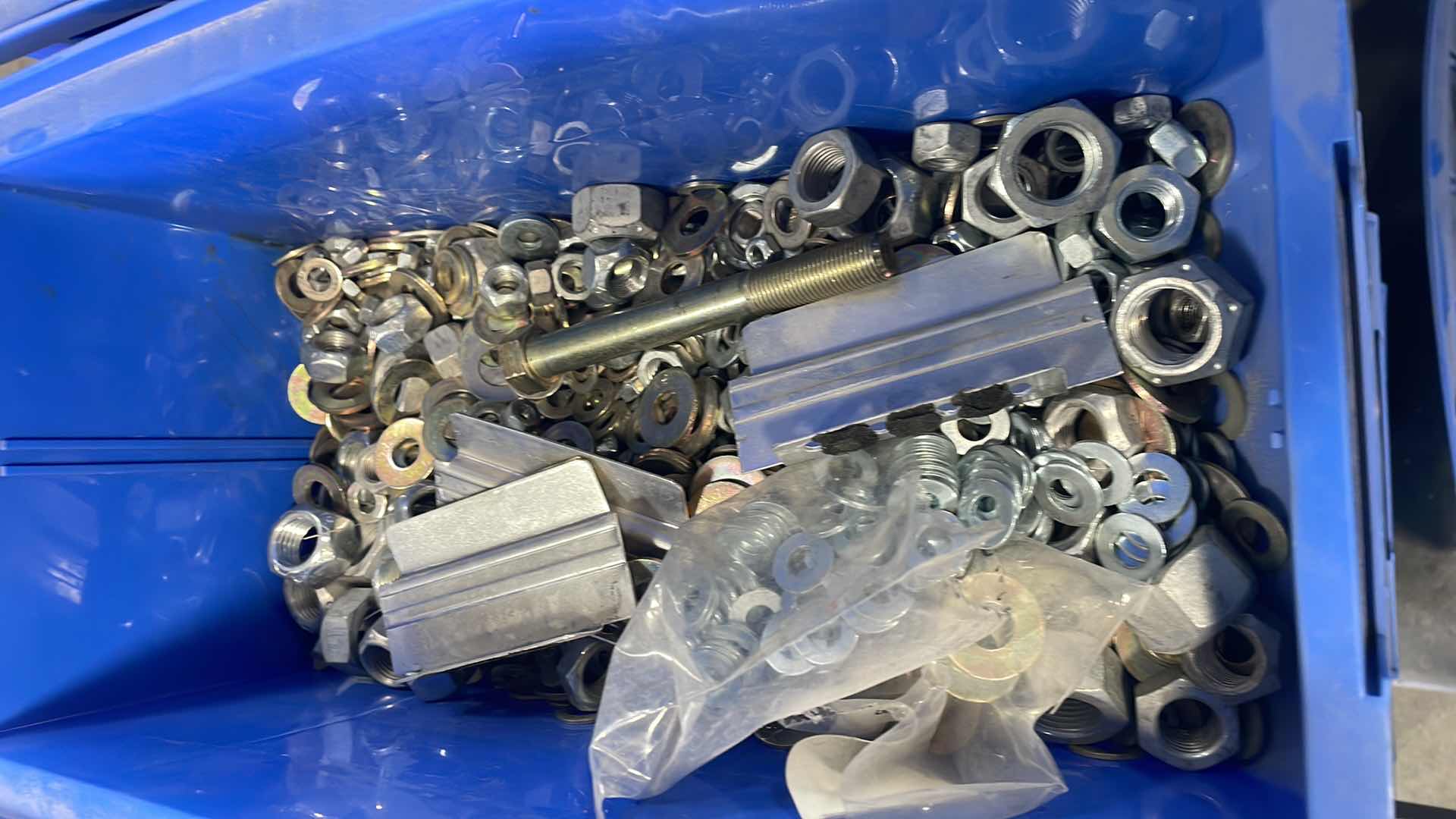 Photo 1 of STACKABLE BINS AND ALL CONTENTS GRADE 8 BOLTS VARIOUS SIZES CART NOT INCLUDED