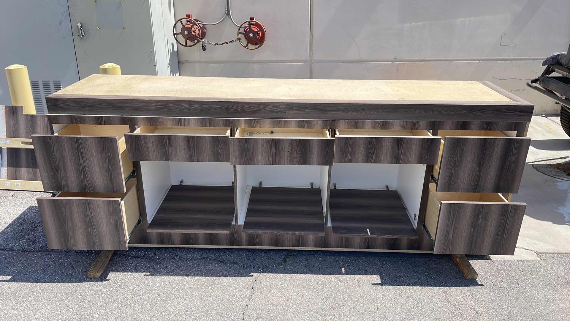 Photo 1 of CABINET 113” x 24” H27” 7 DRAWERS