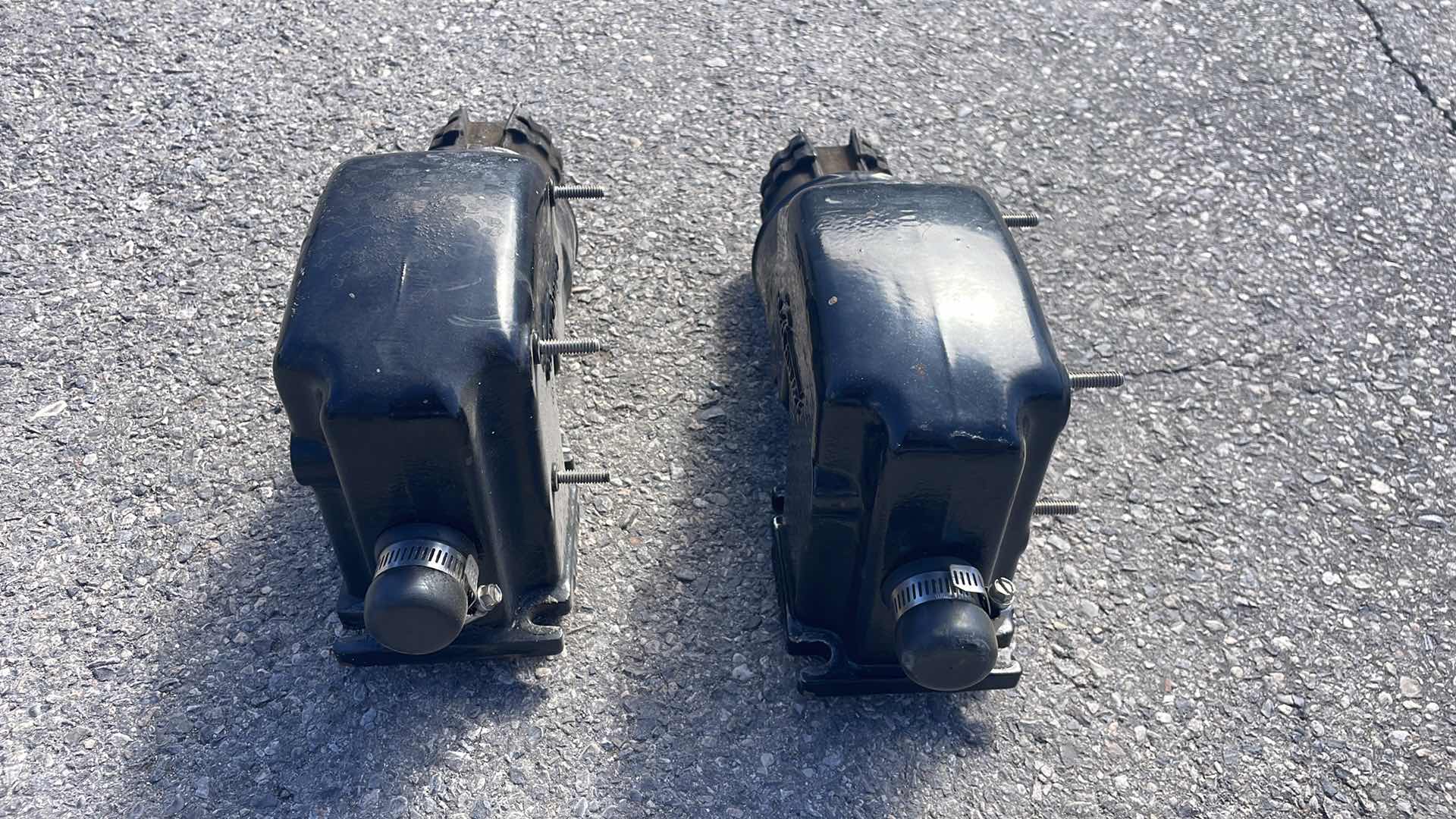 Photo 1 of MERCRUISER 816900-C EXHAUST MANIFOLD RISER STAINLESS 454 V8 350 5.7L 7.4L PAIR