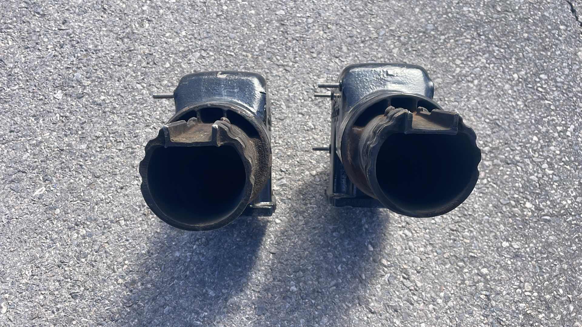 Photo 1 of MERCRUISER 816900-C EXHAUST MANIFOLD RISER STAINLESS 454 V8 350 5.7L 7.4L PAIR