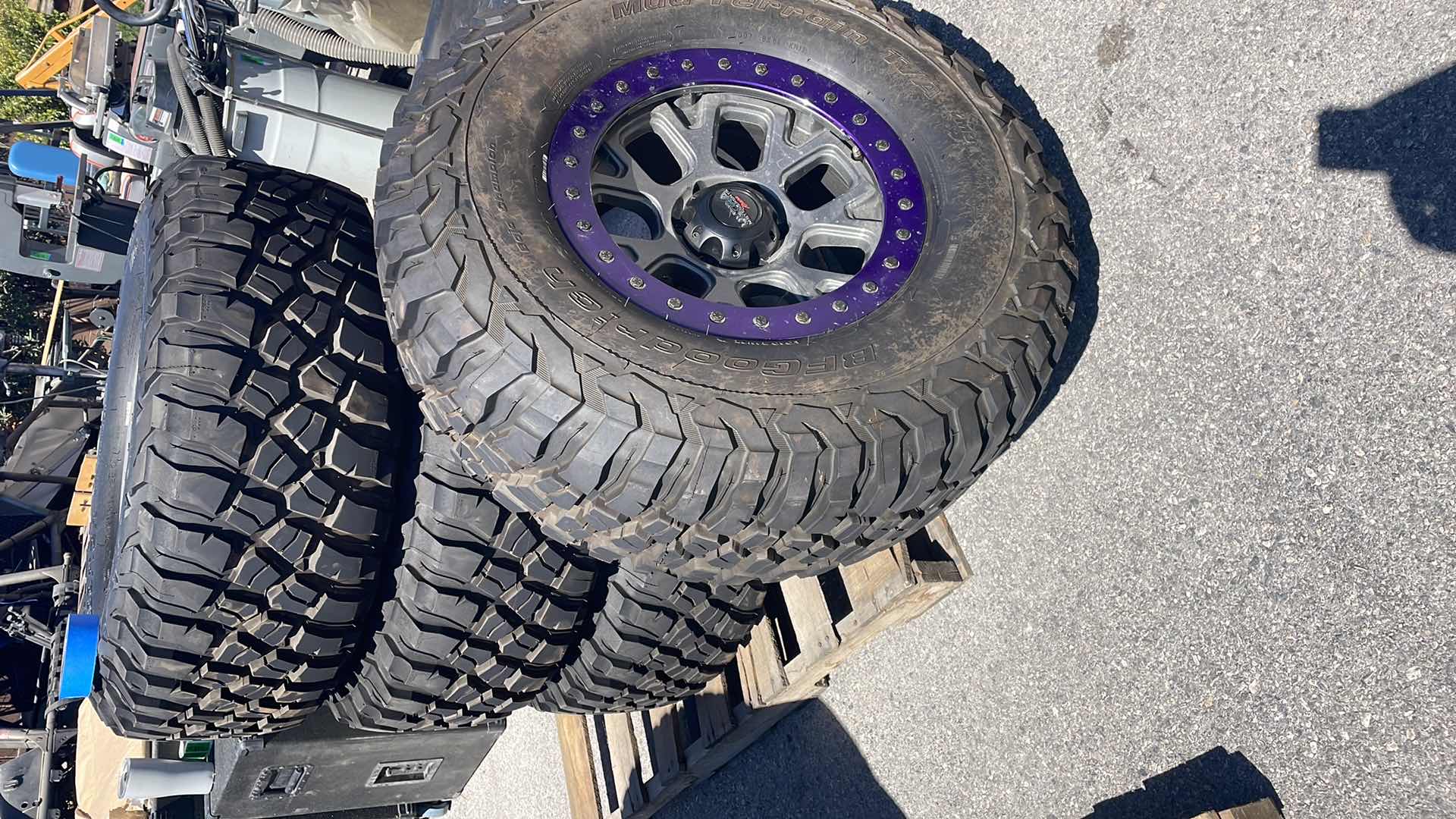 Photo 2 of BFGOODRICH BAJA CHAMPION MUD TERRAIN T/A 37x12.50R18LT MOUNTED AND BALANCED ON ULTRA EXTREME X109 18x9 6 LUG RIMS SET OF 4