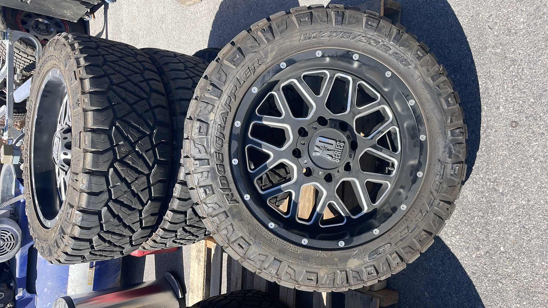 Photo 1 of NITTO RIDGE GRAPPLER LT275/55R20 MOUNTED AND BALANCED ON XD SERIES 20x9 8 LUG RIMS