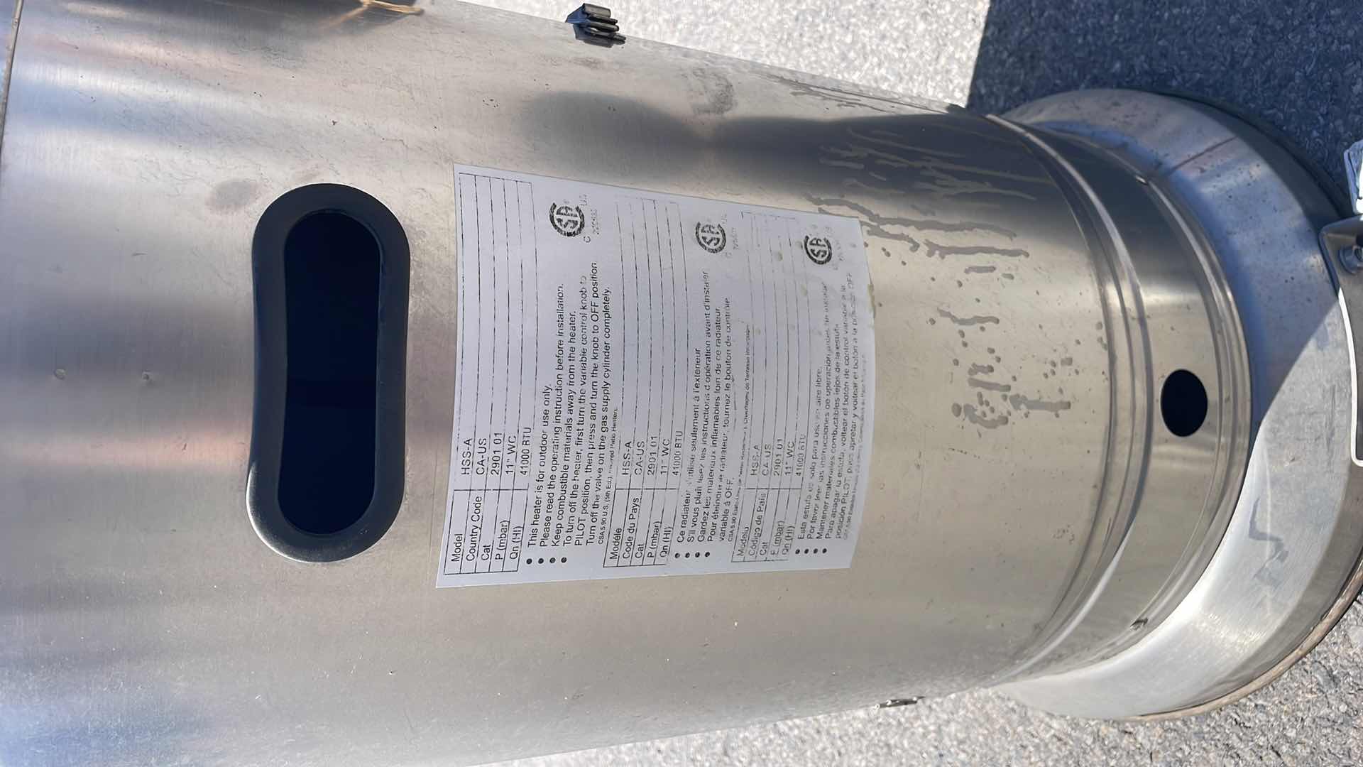 Photo 1 of PROPANE HEATER MODEL HSS-A 41000BTU