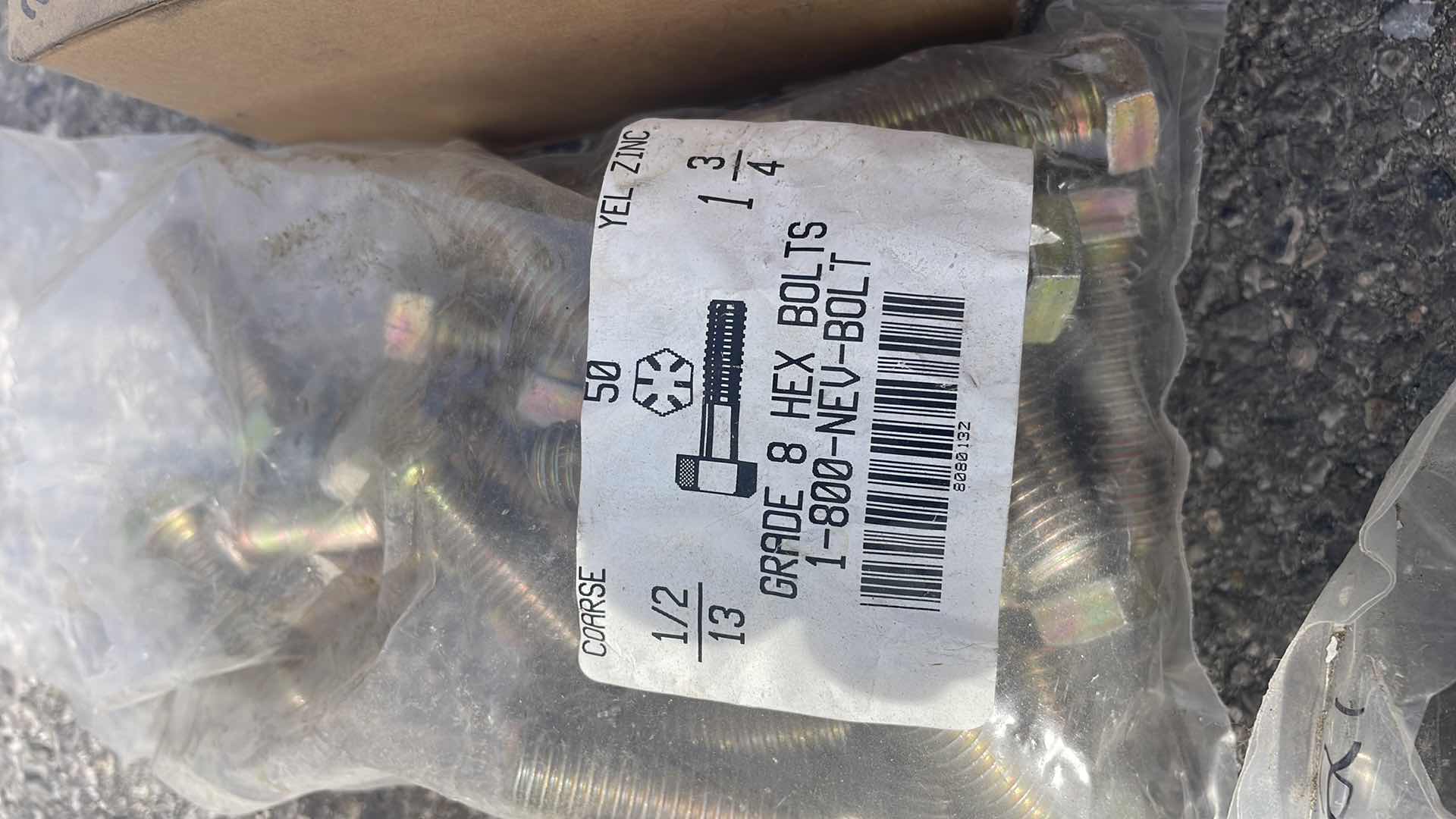 Photo 1 of VARIETY OF GRADE 8 BOLTS SEE ALL PICTURES FOR SIZES