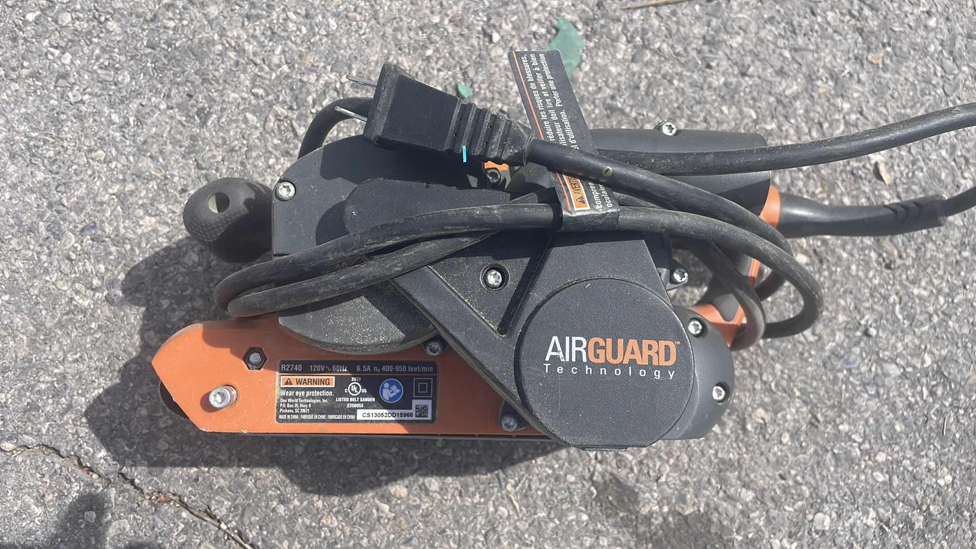 Photo 1 of RIDGID R2740 BELT SANDER, 6.5 AMP, 3 X 18"