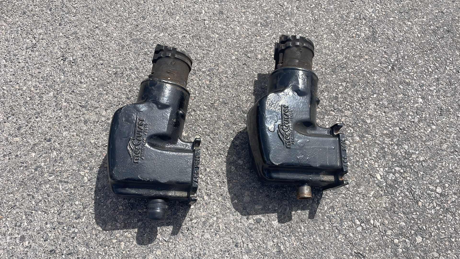Photo 1 of MERCRUISER 816900-C EXHAUST MANIFOLD RISER STAINLESS 454 V8 350 5.7L 7.4L PAIR