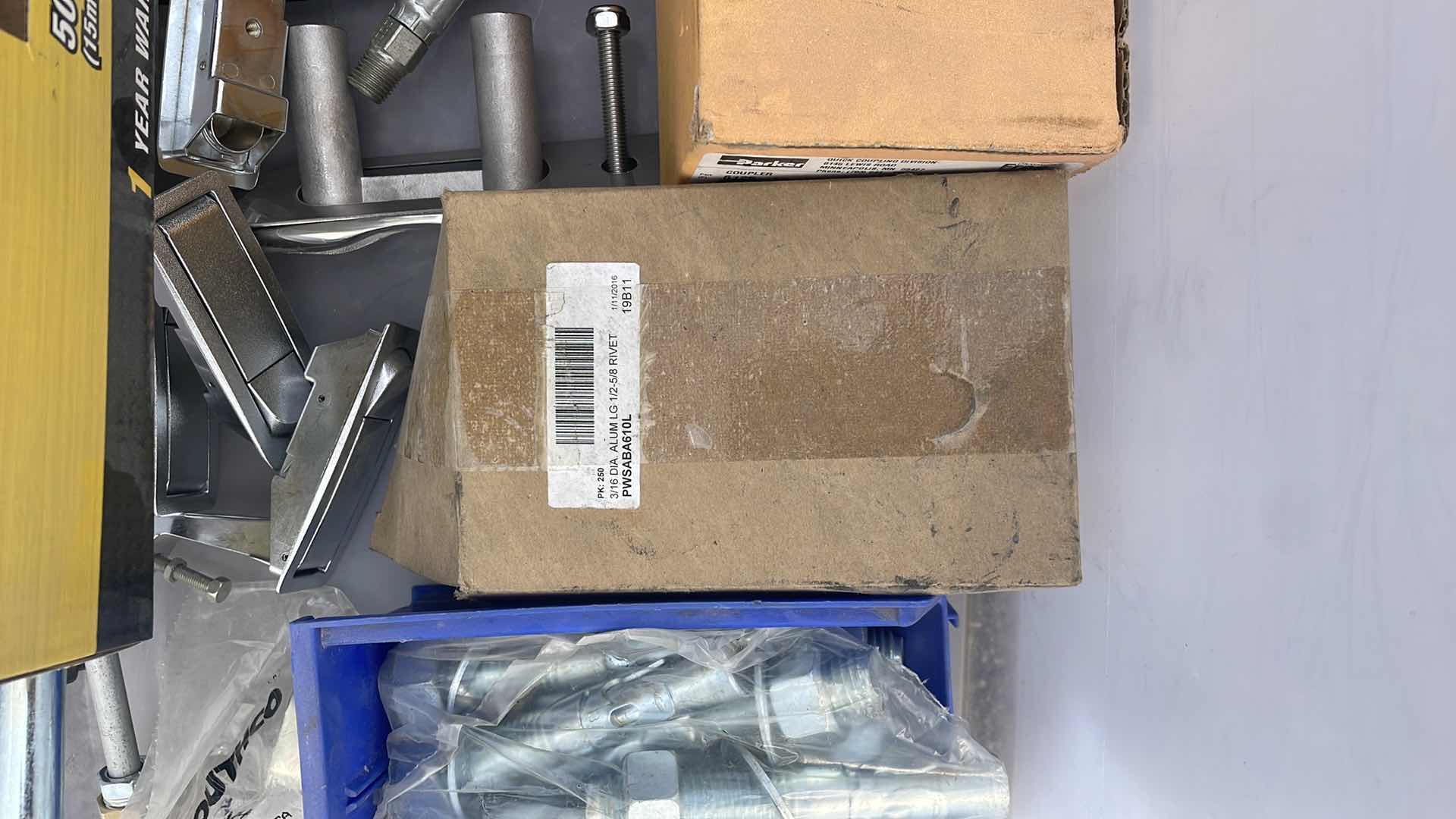 Photo 1 of MISC RED HEADS RIVETS RATCHETS LATCHES DIP STICK AIR HOSE