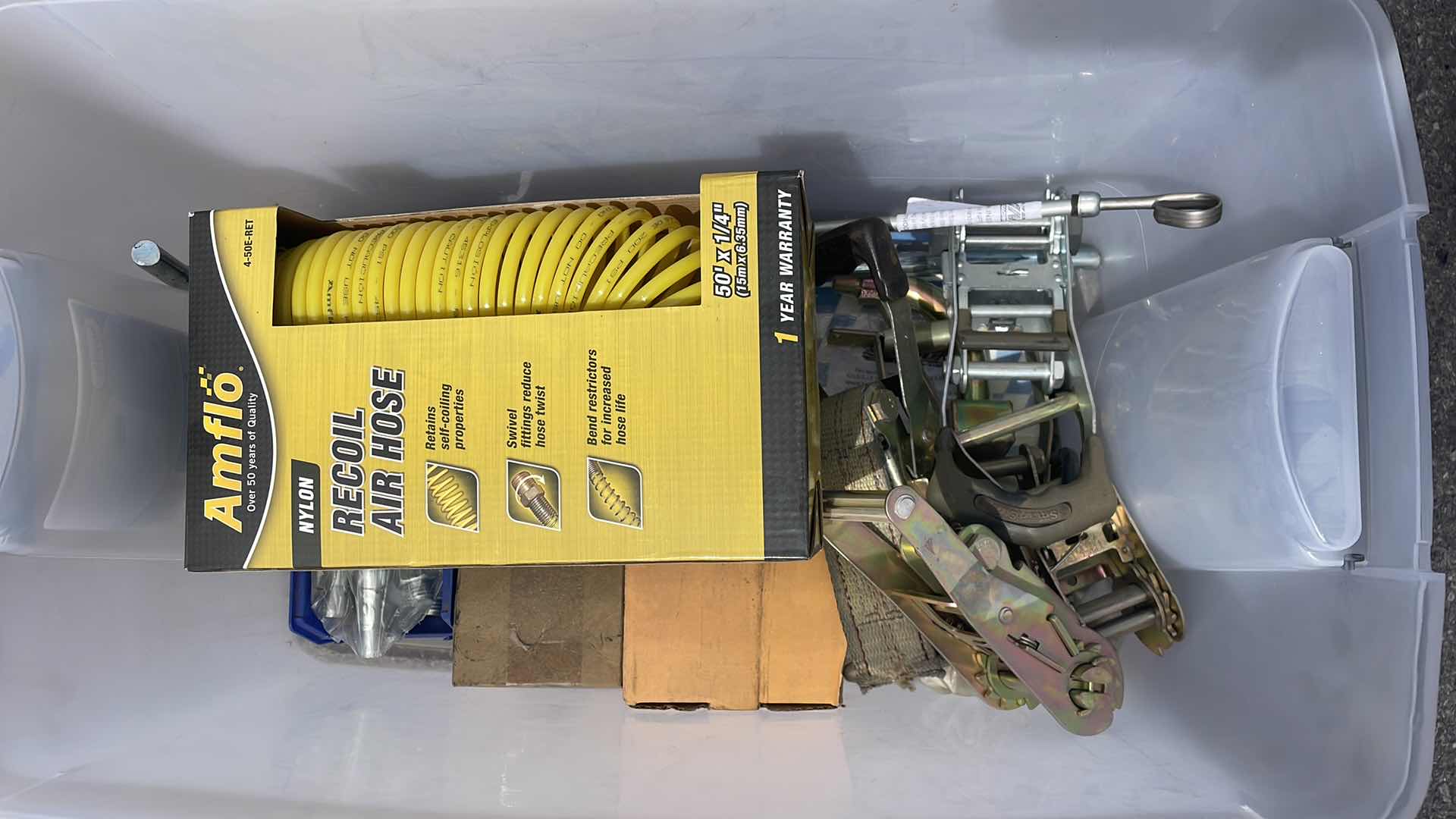 Photo 1 of MISC RED HEADS RIVETS RATCHETS LATCHES DIP STICK AIR HOSE