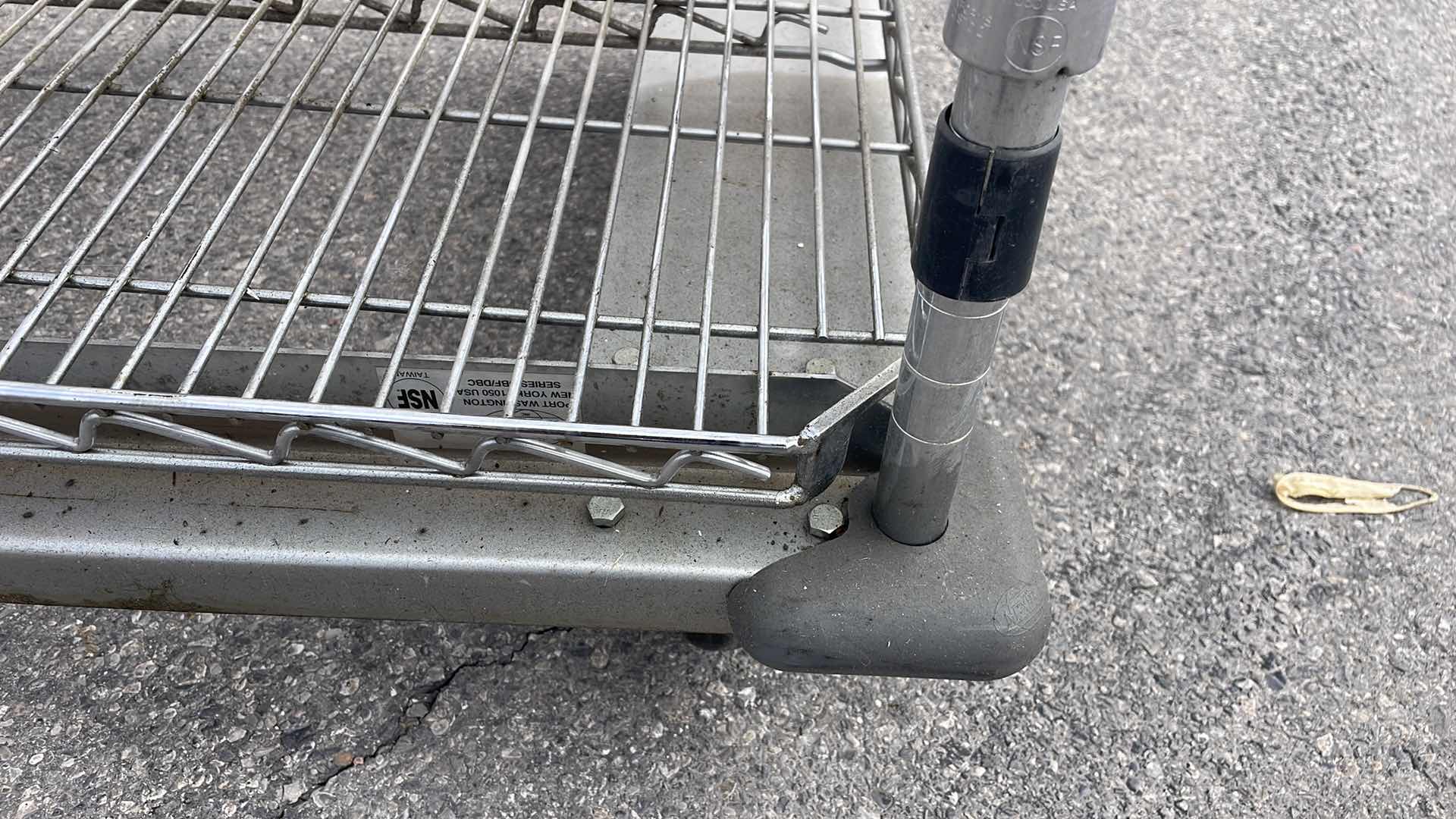 Photo 3 of NEXEL ENCLOSED WIRE EXCHANGE TRUCK W/4 SHELVES, 800 LB. CAPACITY, 48" X 24"  H69"