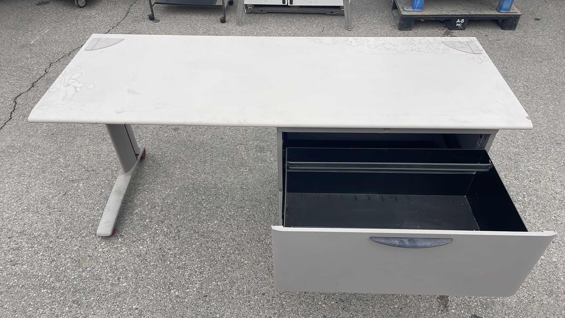 Photo 1 of STEEL CASE 2 DRAWER DESK 66” x 24” H29”