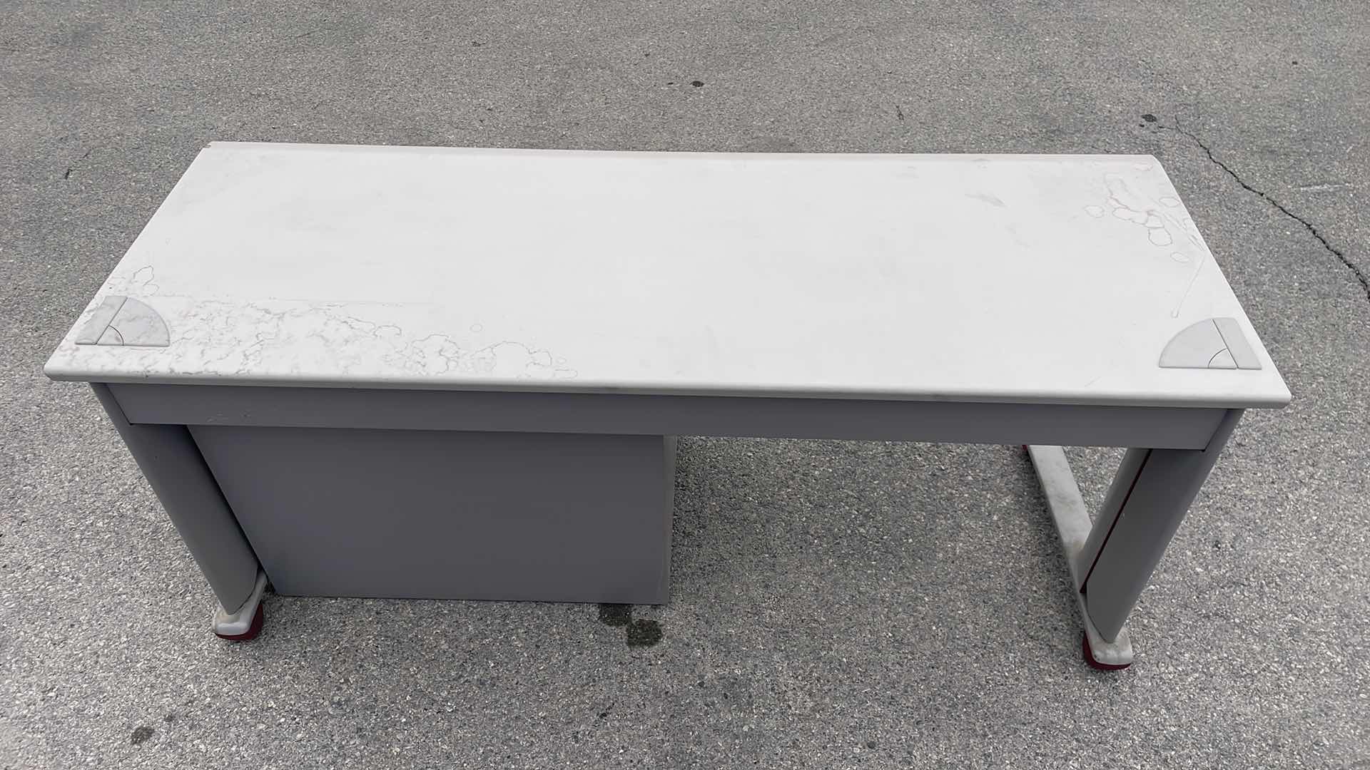 Photo 1 of STEEL CASE 2 DRAWER DESK 66” x 24” H29”