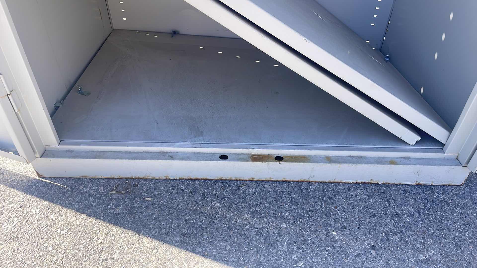 View 4 of SANDUSKY LOCKING METAL CABINET WITHOUT KEYS 36” x 24” x 78” 4 SHELVES