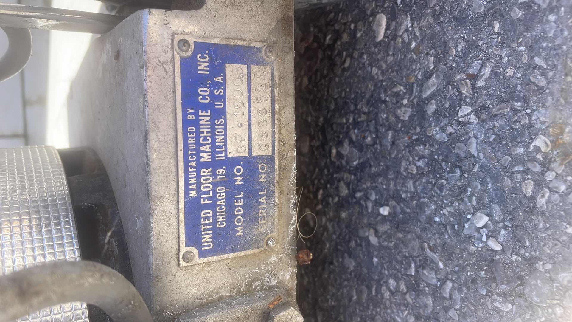 Photo 1 of UNICO 1500 GLO PRO UNITED FLOOR MACHINE CO.