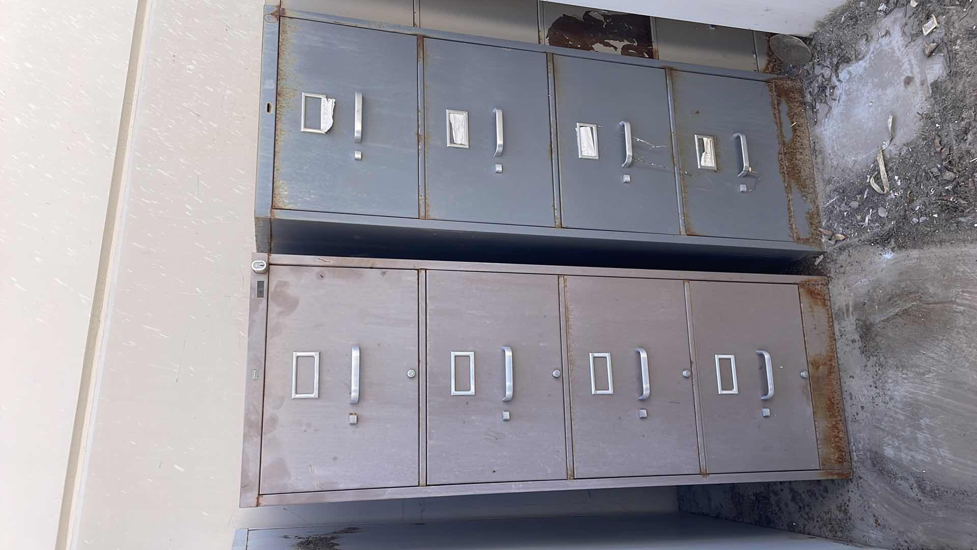 View 1 of FILE CABINET 4 DRAWER NO KEYS 15” x 25” x 52” (2)