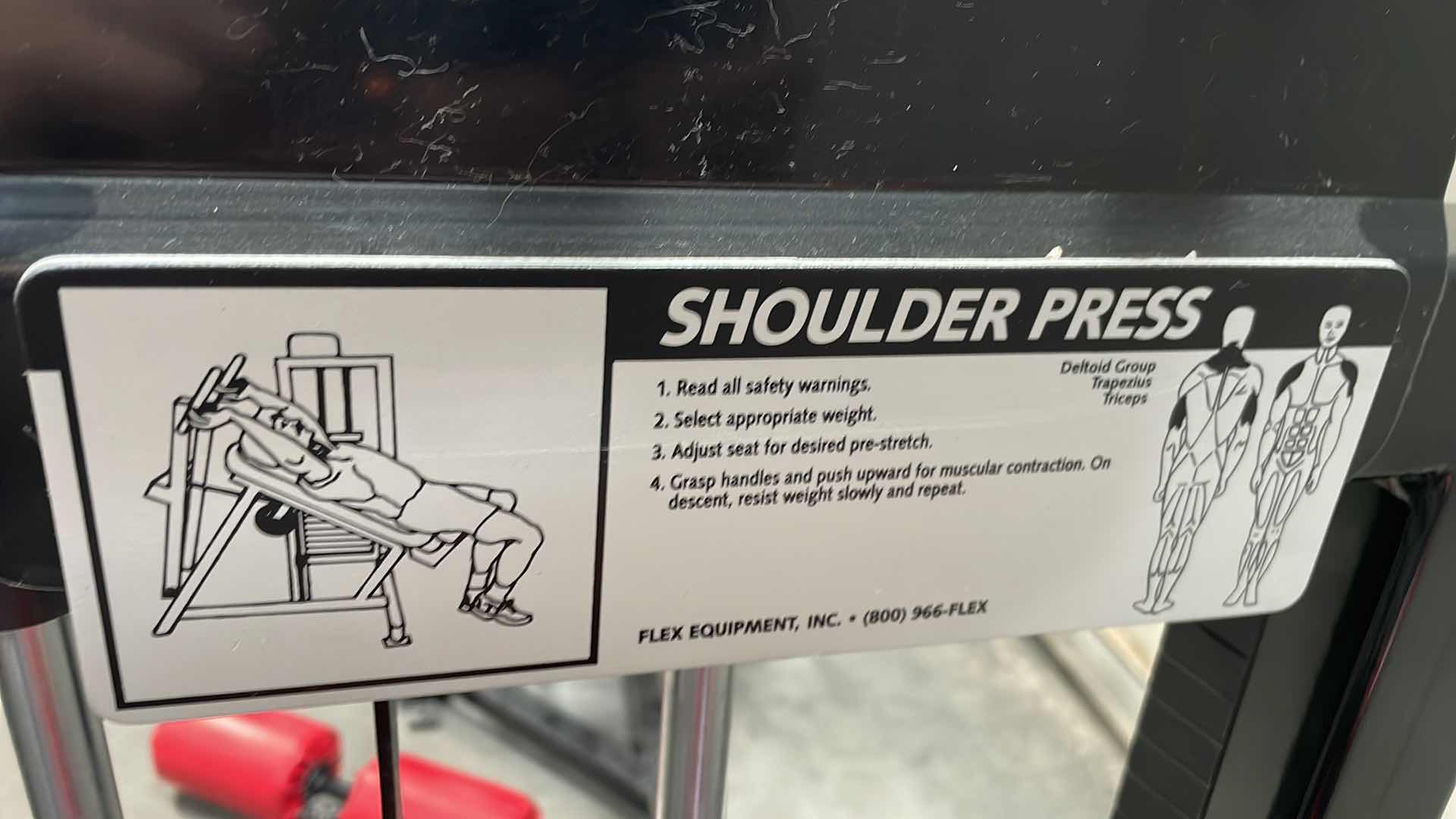 Photo 3 of FLEX FITNESS SHOULDER PRESS MACHINE