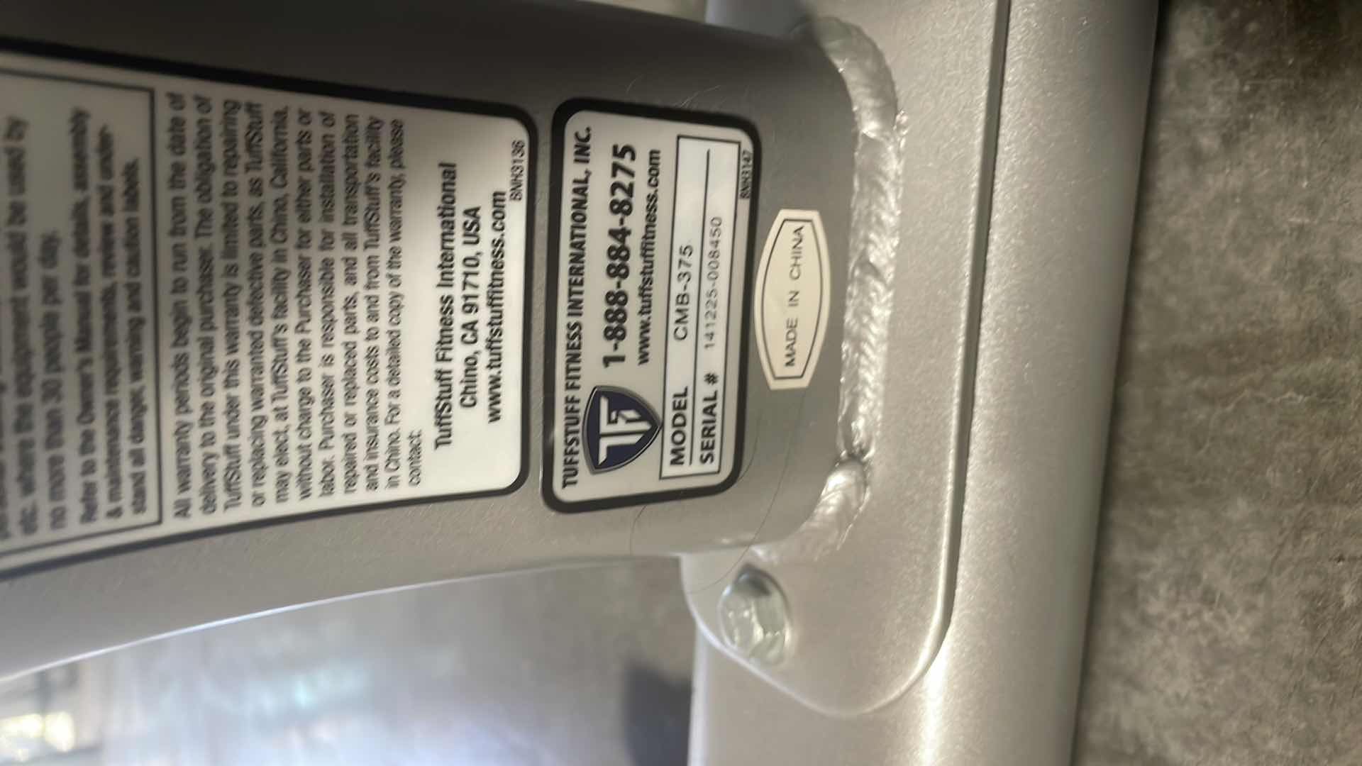 Photo 1 of TUFF STUFF EVOLUTION MULTI-PURPOSE BENCH