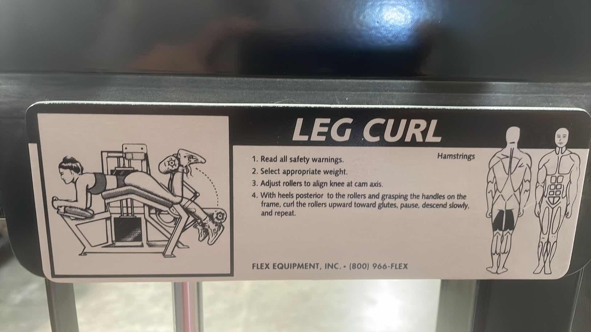 Photo 1 of FLEX PERFORMANCE SYSTEMS LEG CURL MACHINE NEED NEW FABRIC ON ONE PIECE
