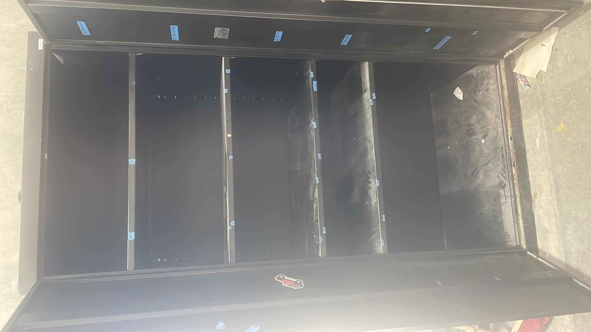 View 3 of SANDUSKY LOCKING METAL CABINET WITHOUT KEYS 36” x 24” x 78” 4 SHELVES