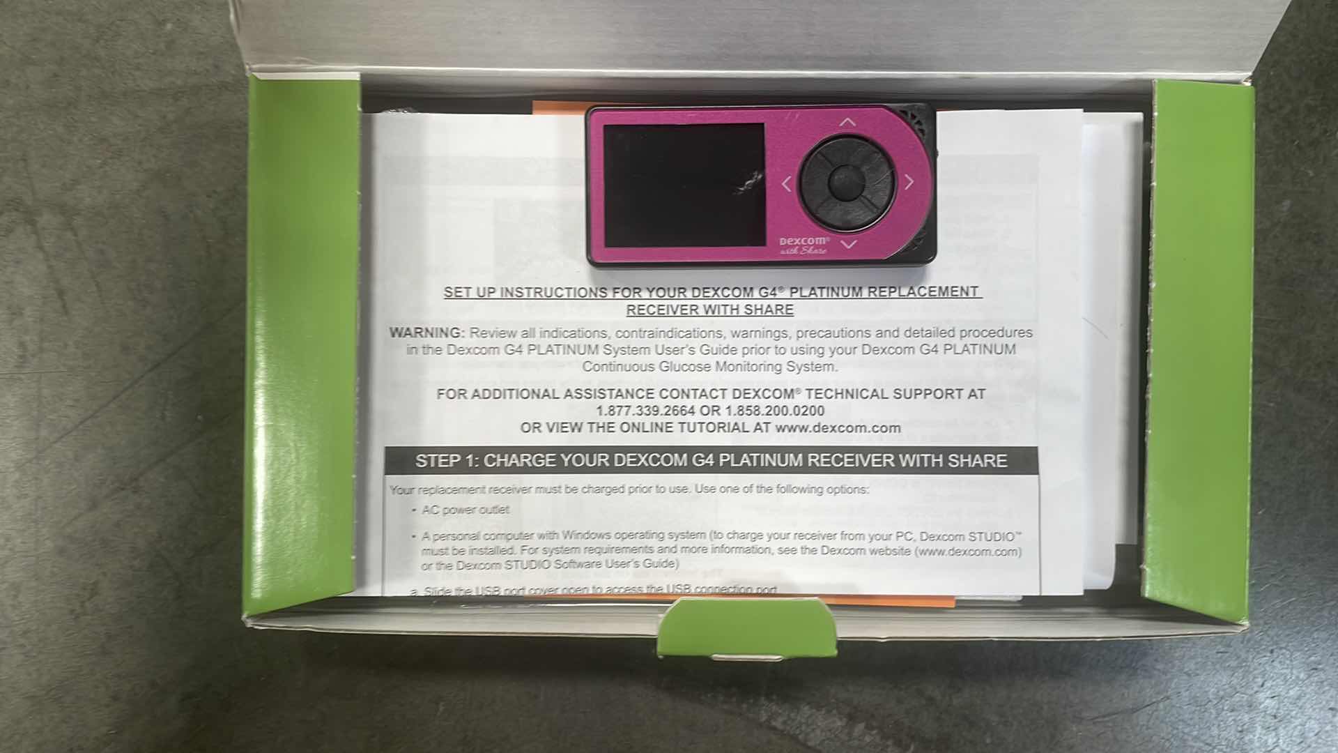 Photo 1 of DEXCOM PLATINUM G4 CONTINUOUS GLUCOSE MONITORING SYSTEM