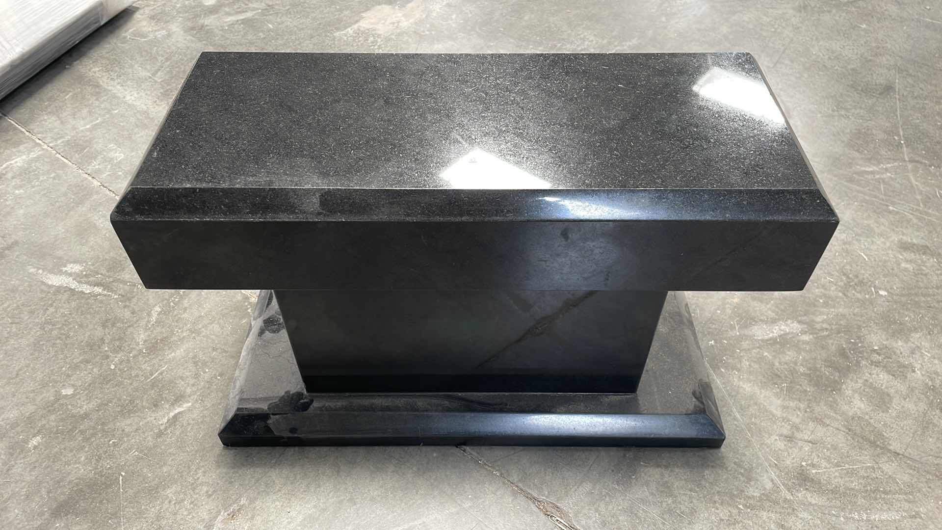 Photo 1 of GRANITE END TABLE WAS USED OUTSIDE IN BETWEEN LOUNGE CHAIRS 24” x 10” x 16”