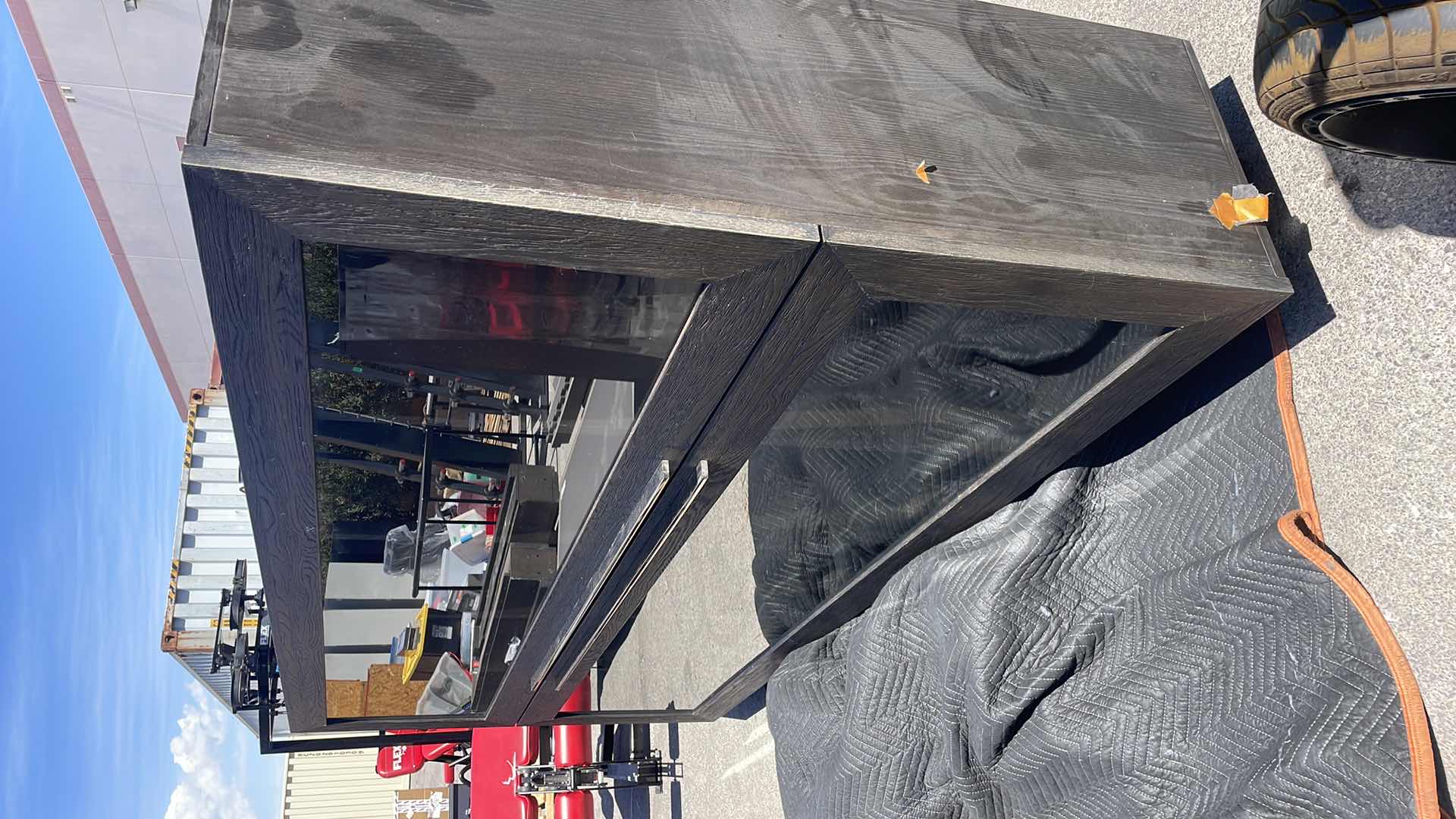 Photo 1 of MACHINTO CLOSED GLASS CABINET 52” x 18” H103” SAFETY TEMPERED GLASS