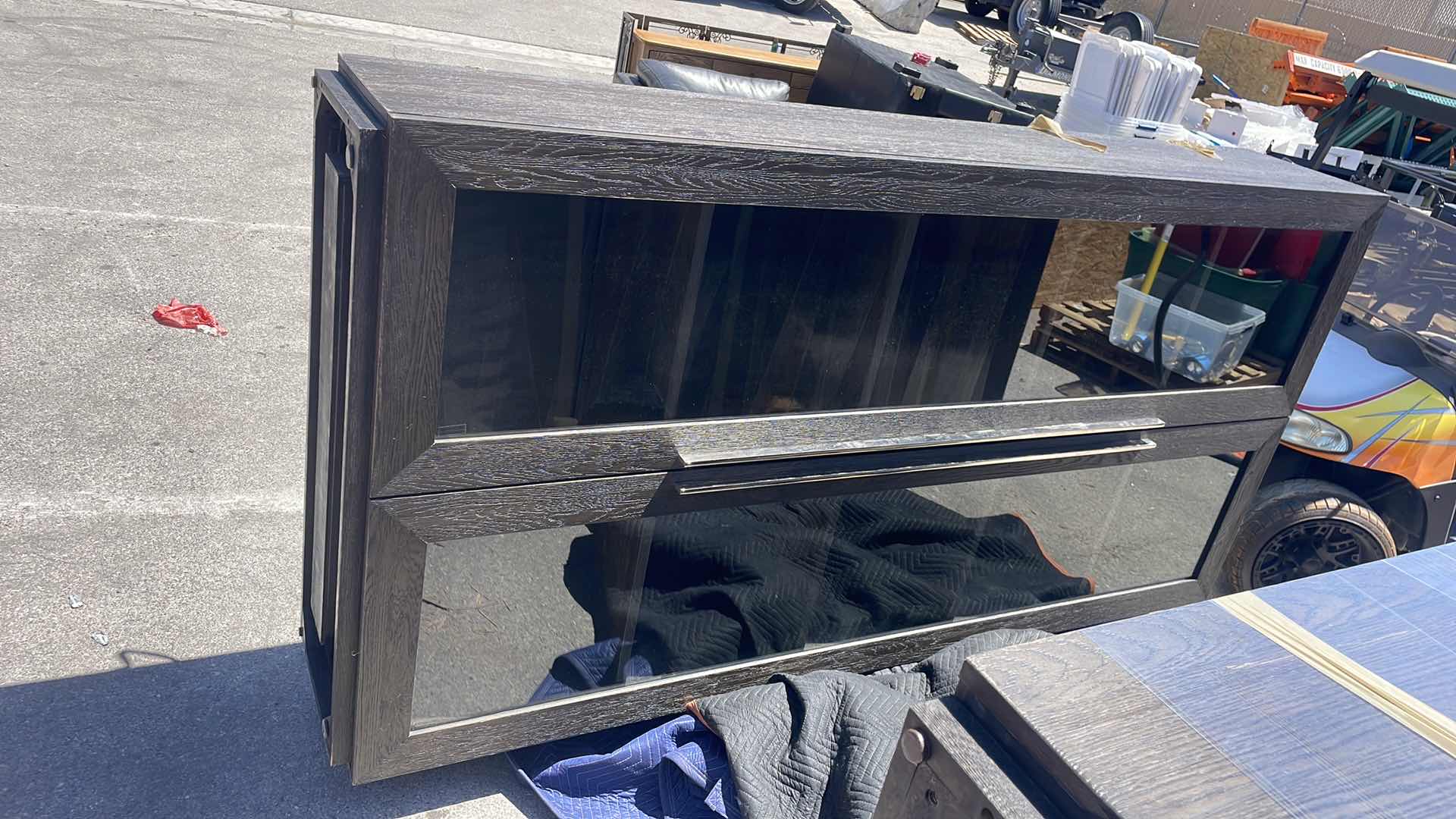 Photo 1 of MACHINTO CLOSED GLASS CABINET 52” x 18” H103” SAFETY TEMPERED GLASS