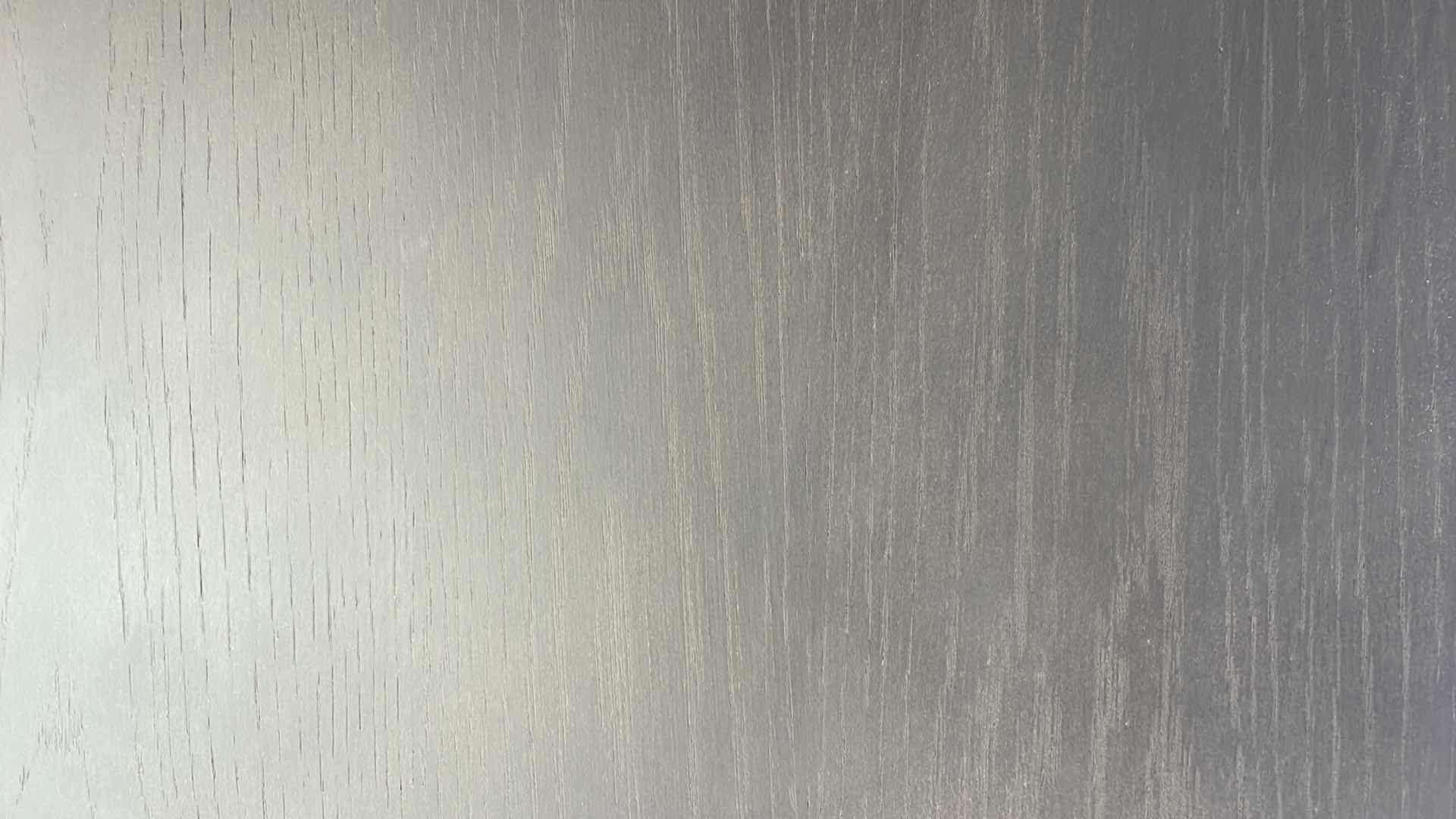 Photo 1 of GLASS TOP STAINED OAK TABLE 120” x 42” x 31”