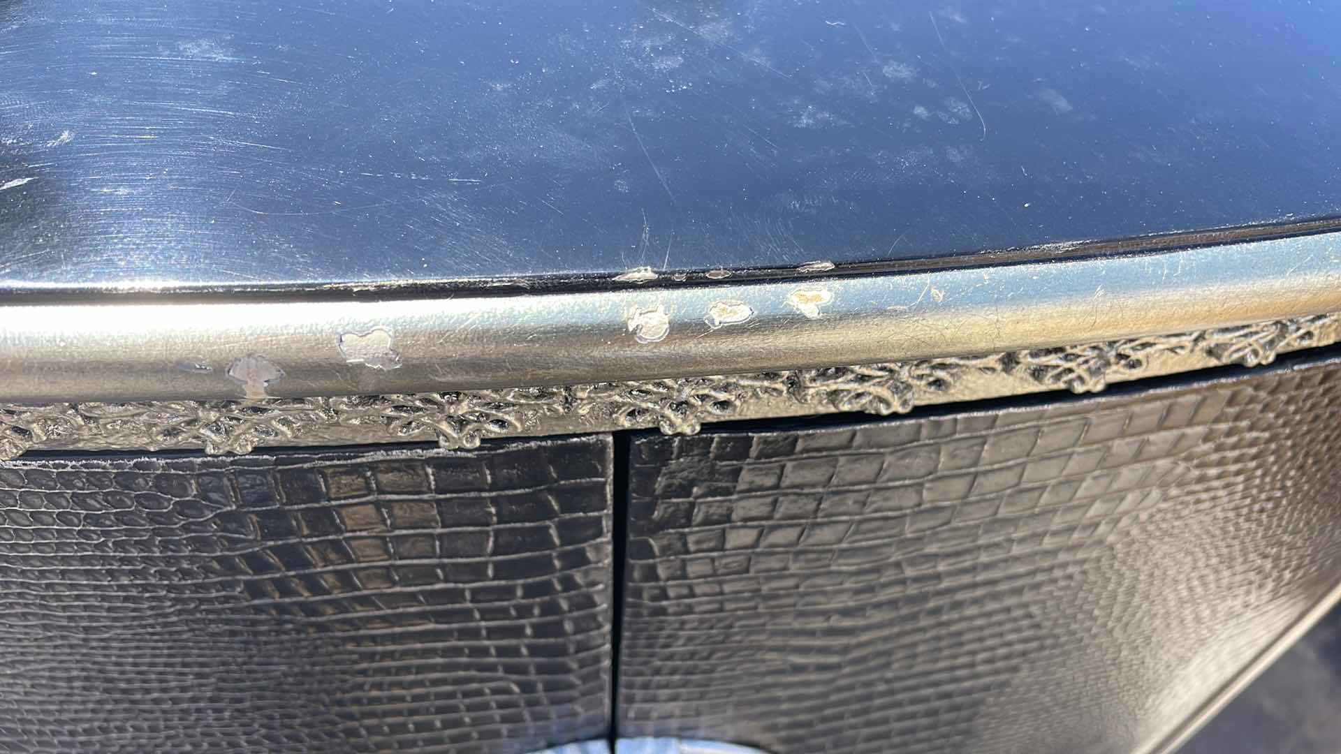 Photo 1 of HAND PAINTED CABINET 35” x 16” x 38”