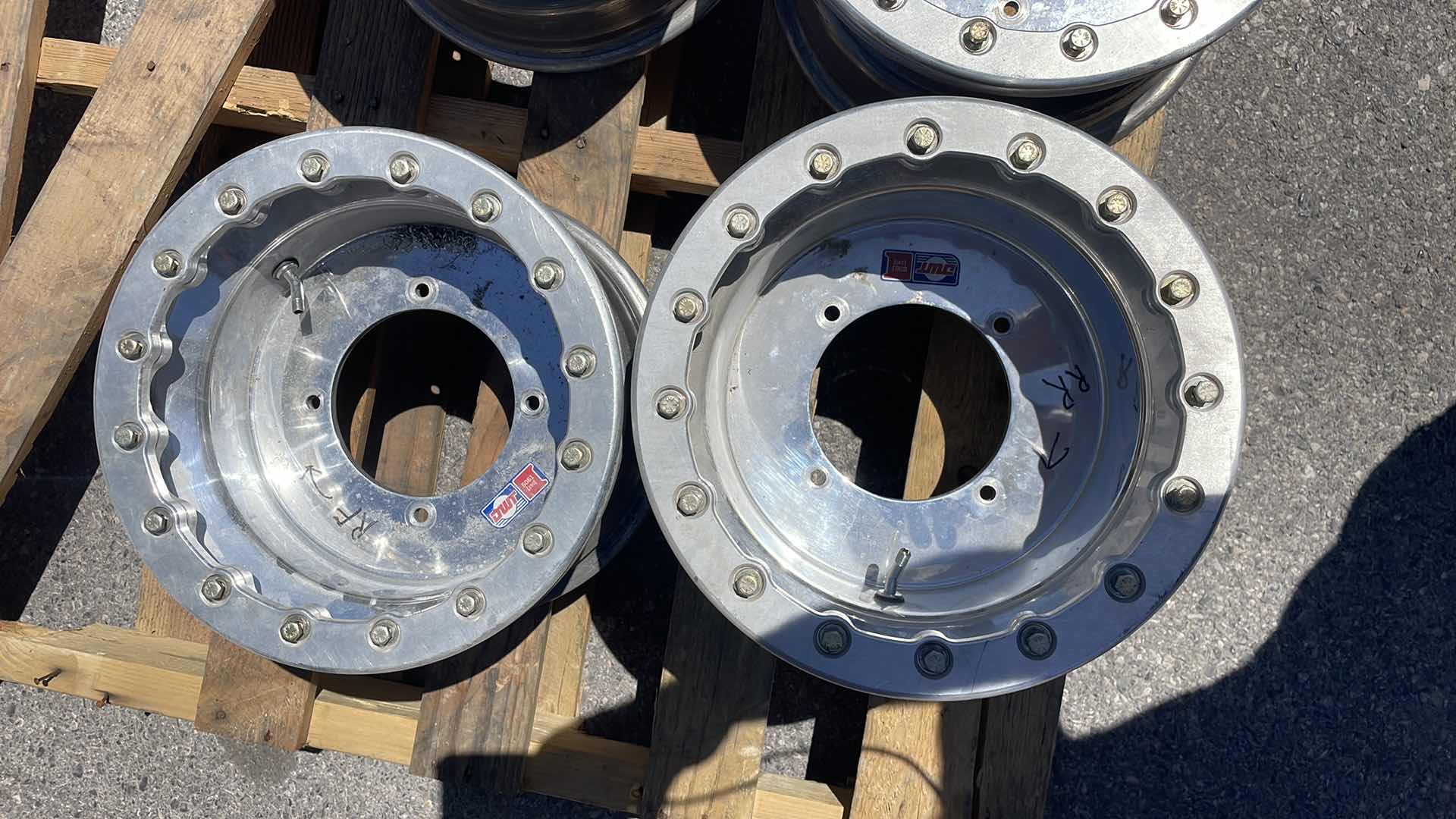 Photo 1 of DWT RACING RIMS 6061 .190 BEAD LOCK 4 LUG 6-1/8” FRONT AND REAR