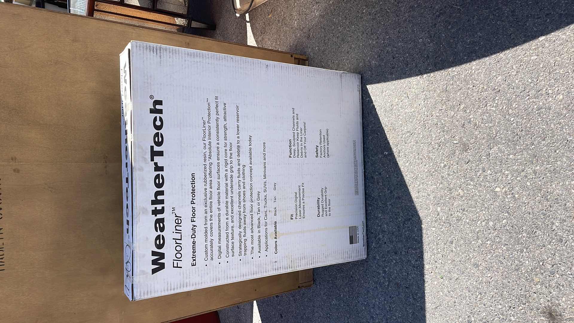 Photo 1 of WEATHER TECH FLOOR LINER UNOPENED UNKNOWN WHAT VEHICLE IT FITS